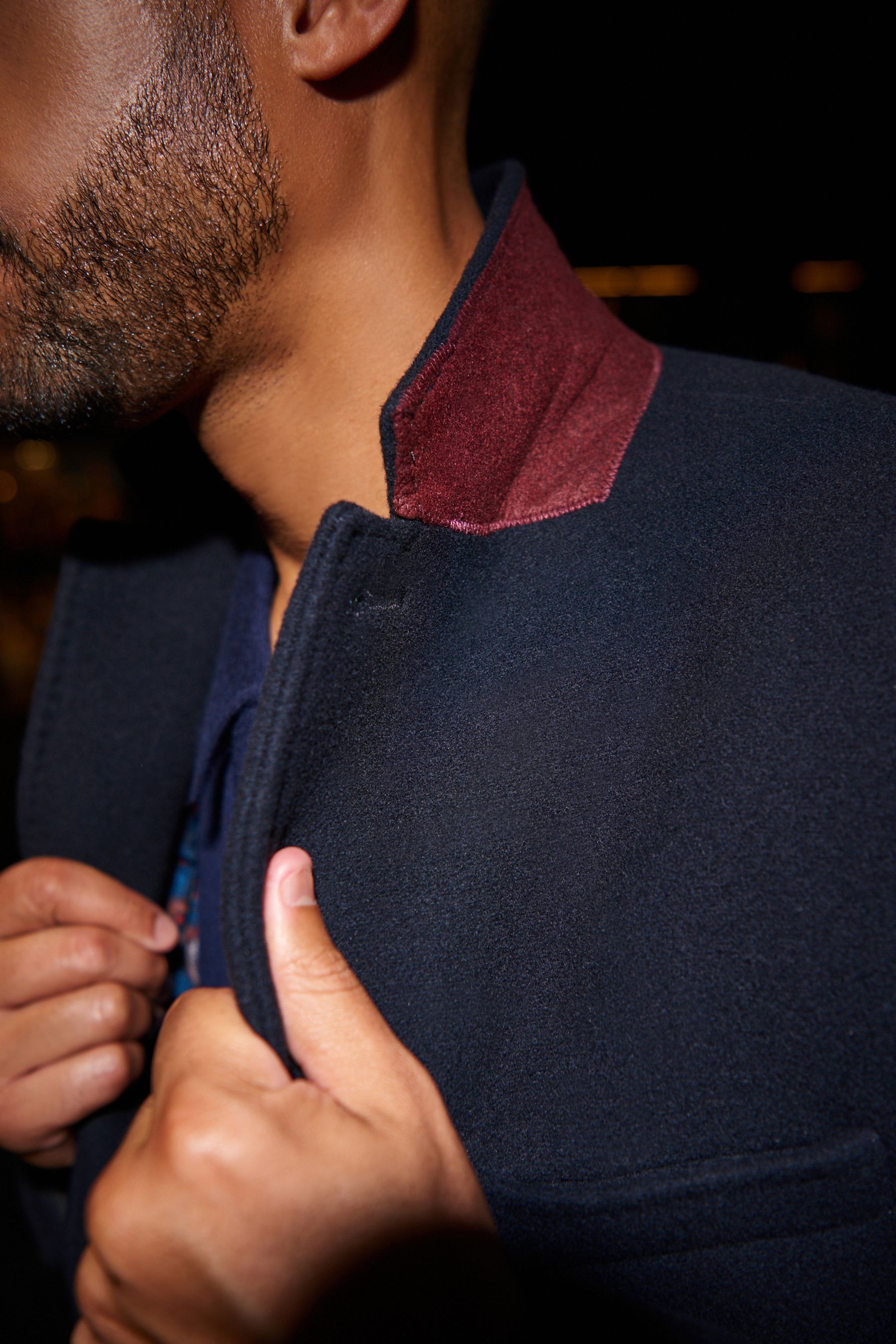 Navy epsom coat 2025
