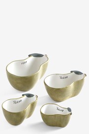Set of 4 Green Pear Measuring Cups - Image 4 of 4