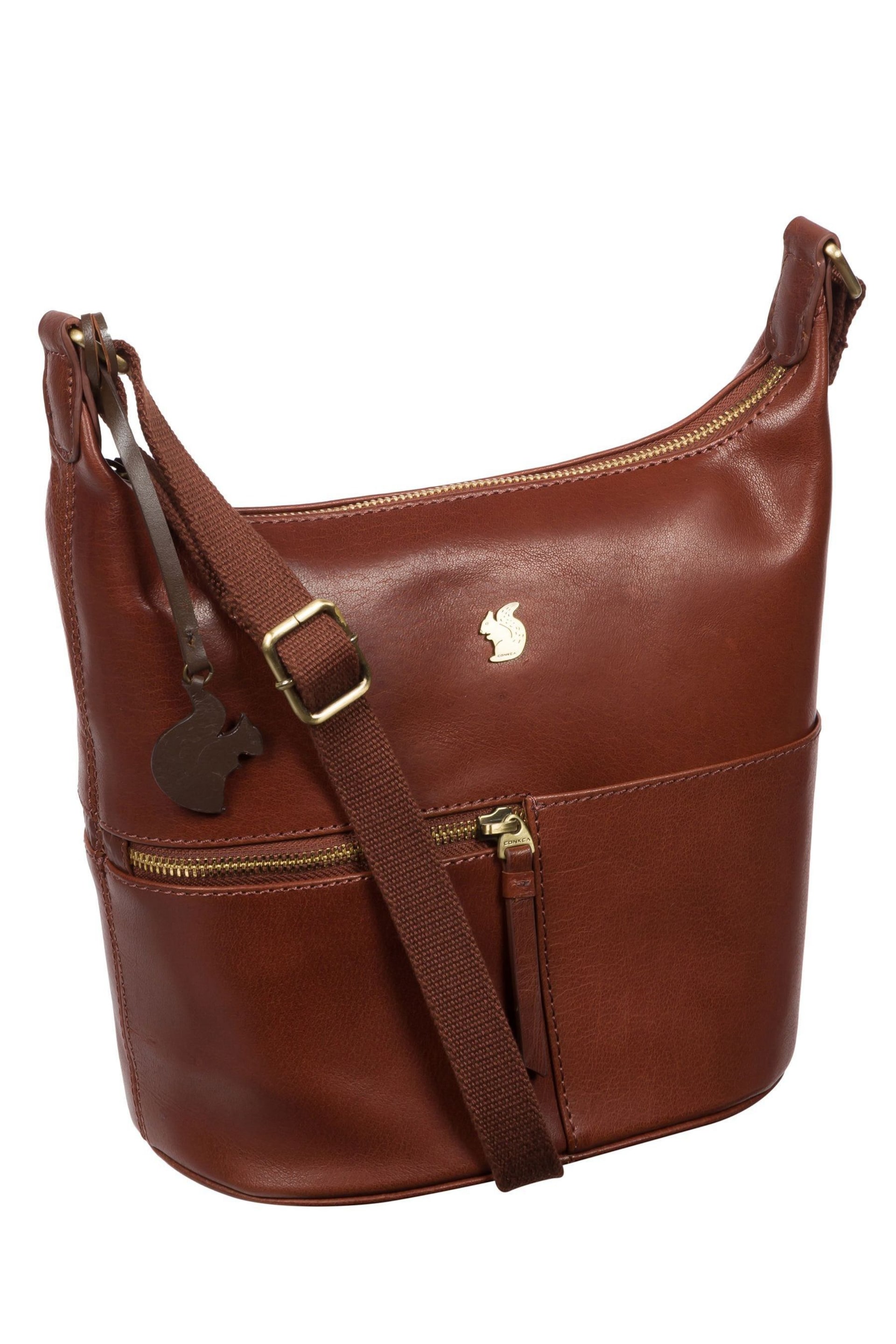 Conkca Little Kristin Leather Shoulder Bag - Image 5 of 6