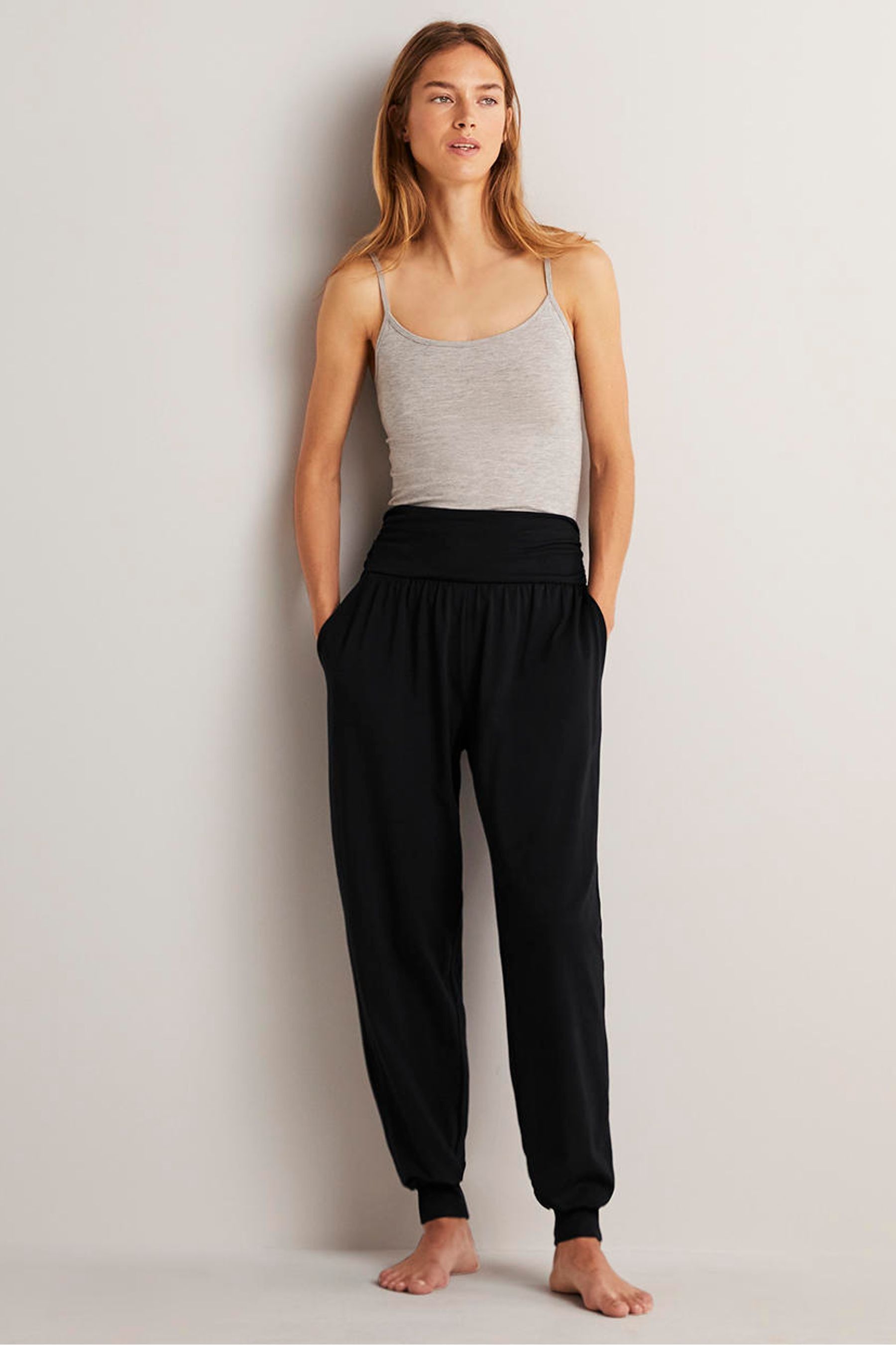 Buy Boden Black Hareem Jersey Joggers from the Next UK online shop