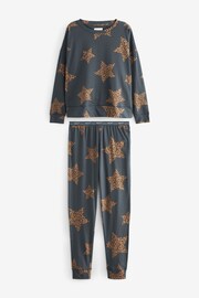 Charcoal Cotton Long Sleeve Pyjamas - Image 6 of 9
