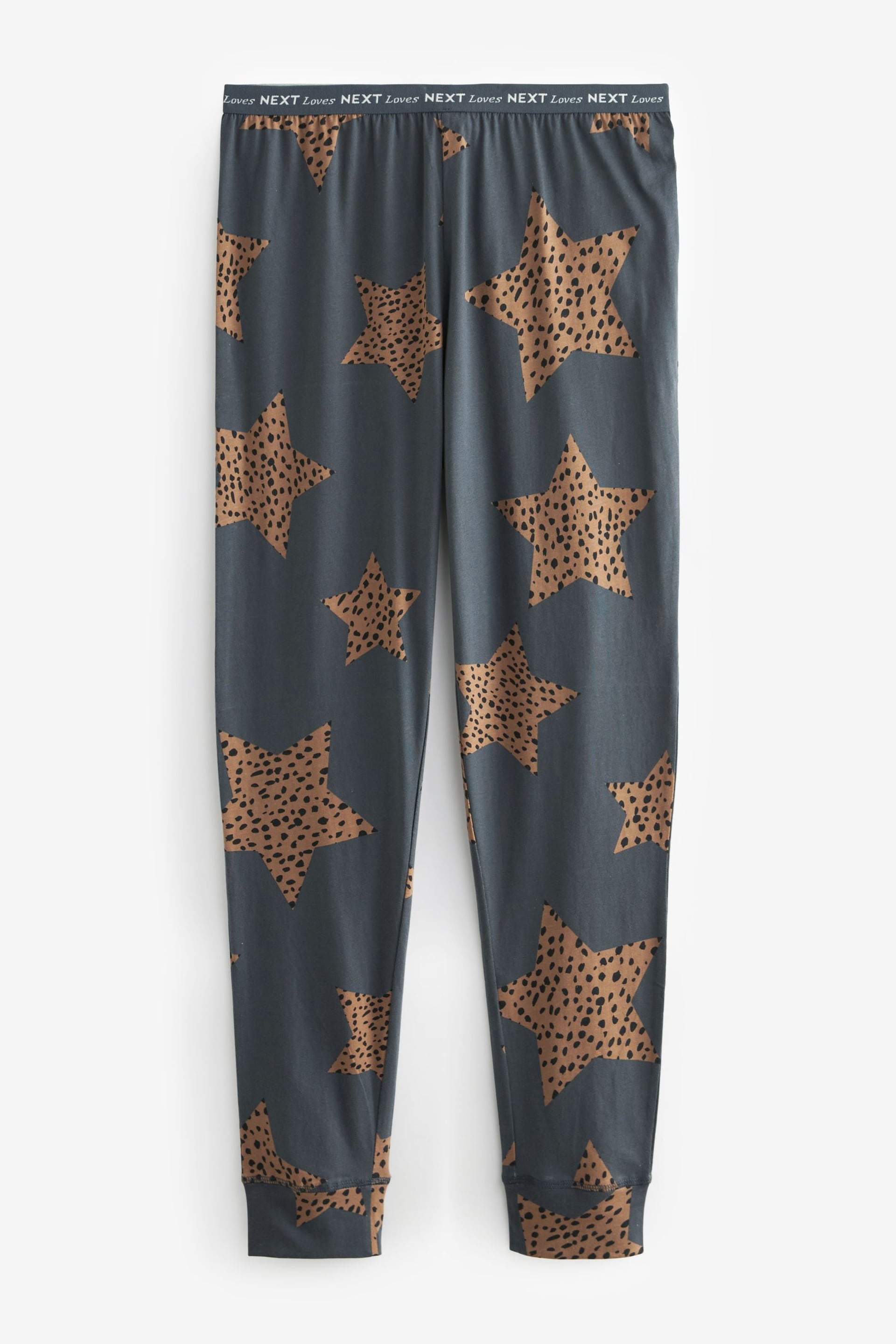 Charcoal Cotton Long Sleeve Pyjamas - Image 8 of 9