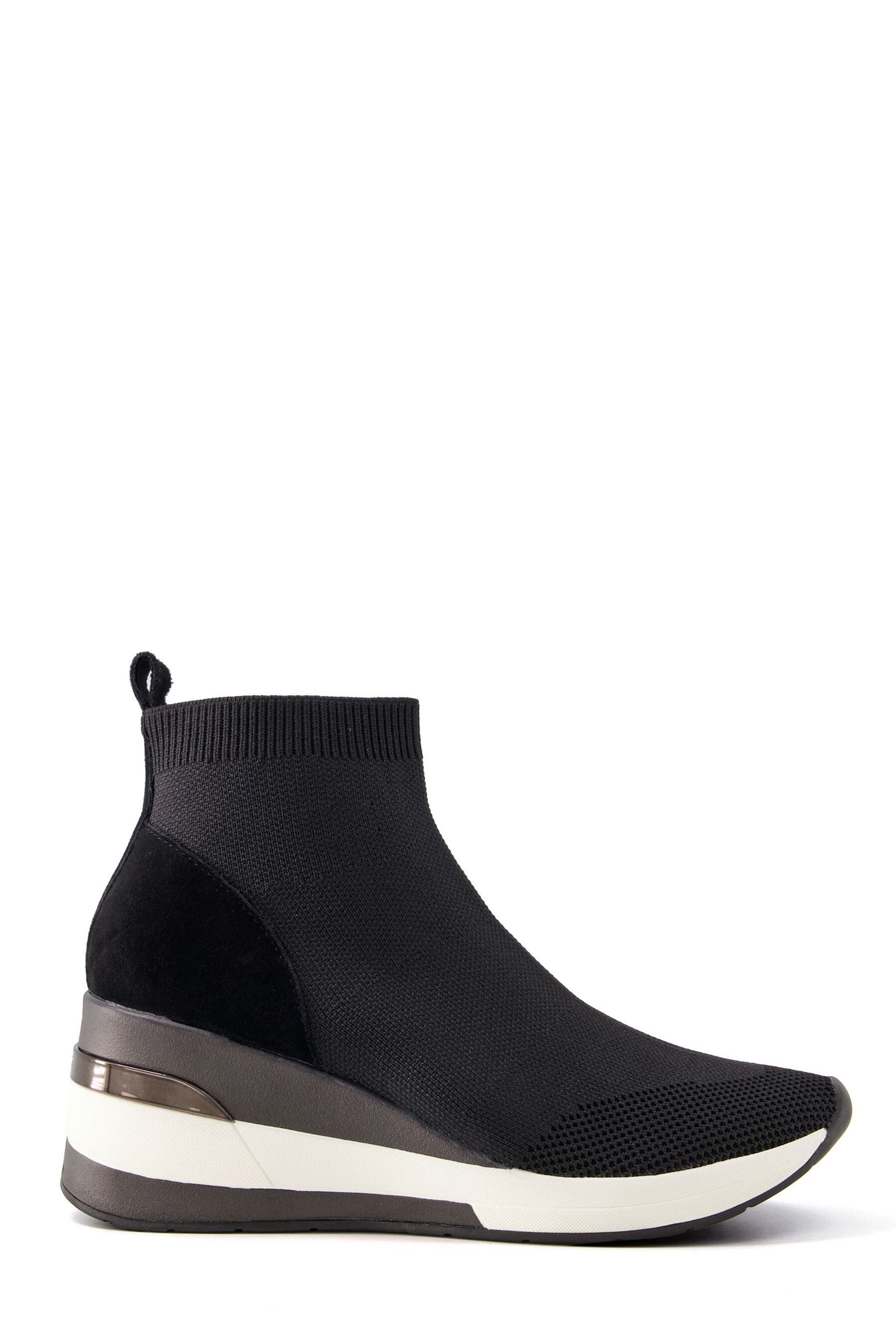 Buy Dune London Black Wide Fit Engel Sock Boot Wedge Trainers from Next Germany