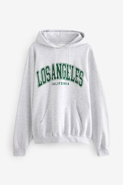 Grey Los Angeles Graphic Hoodie - Image 6 of 6