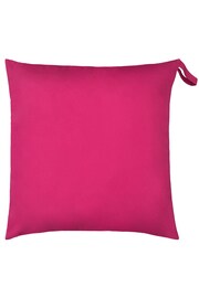 furn. Pink Plain Large Water UV Resistant Outdoor Floor Cushion - Image 1 of 3