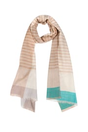 Pure Luxuries London Brown Nebula Cashmere & Merino Wool Scarf - Image 1 of 4