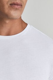 Reiss White Bless Crew Neck T-Shirt - Image 4 of 7