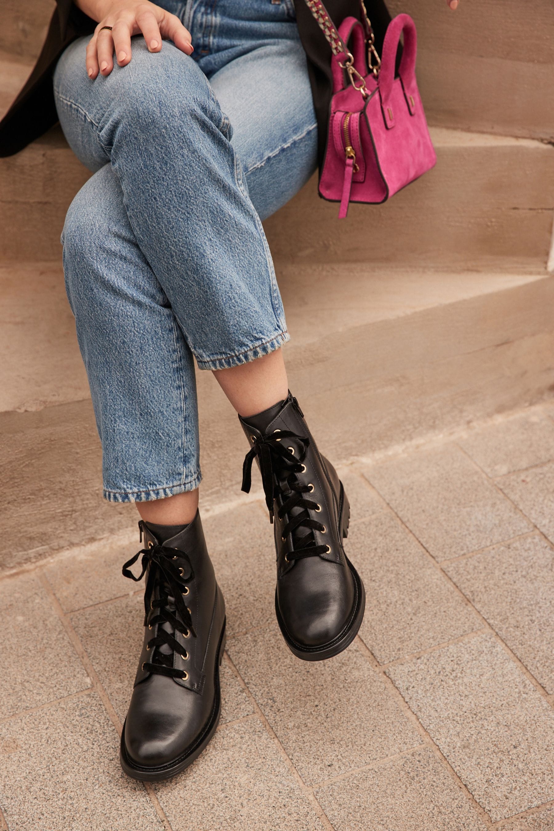 Wide lace up boots outlet