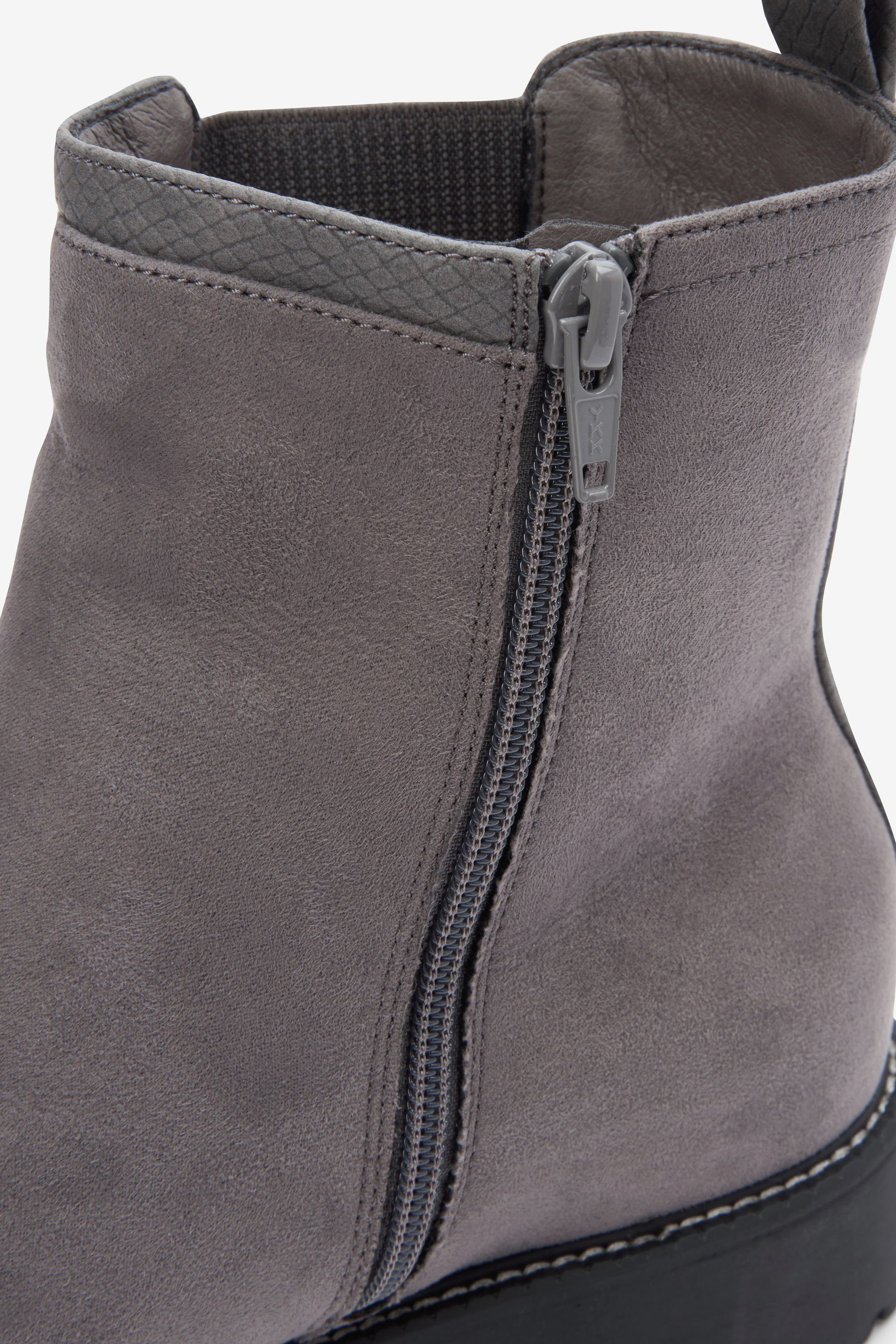 Buy Grey Regular Wide Fit Forever Comfort Chelsea Ankle Boots from Next Luxembourg