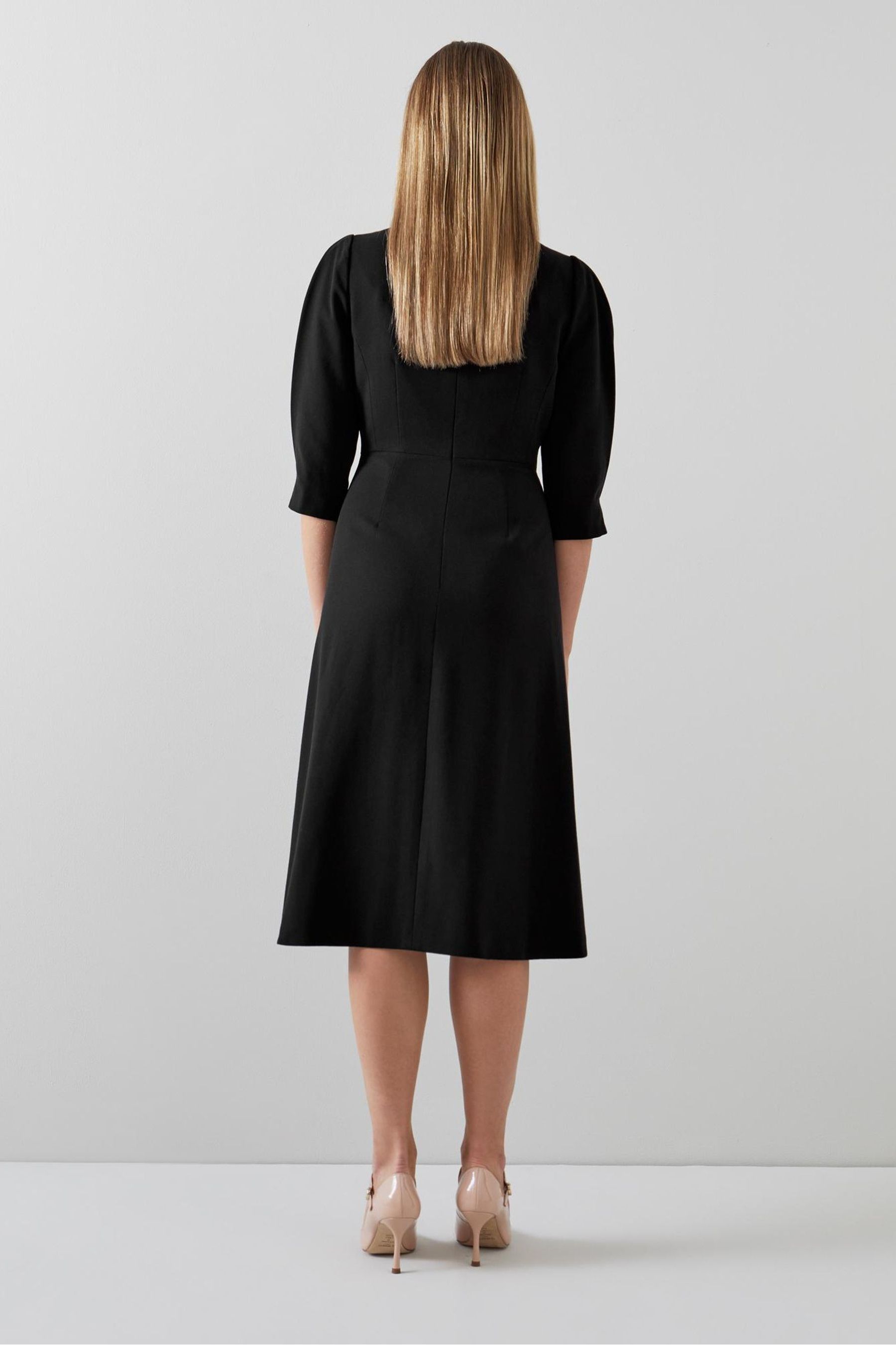 Buy LK Bennett Lemoni Crepe Fit And Flare Dress from Next Luxembourg
