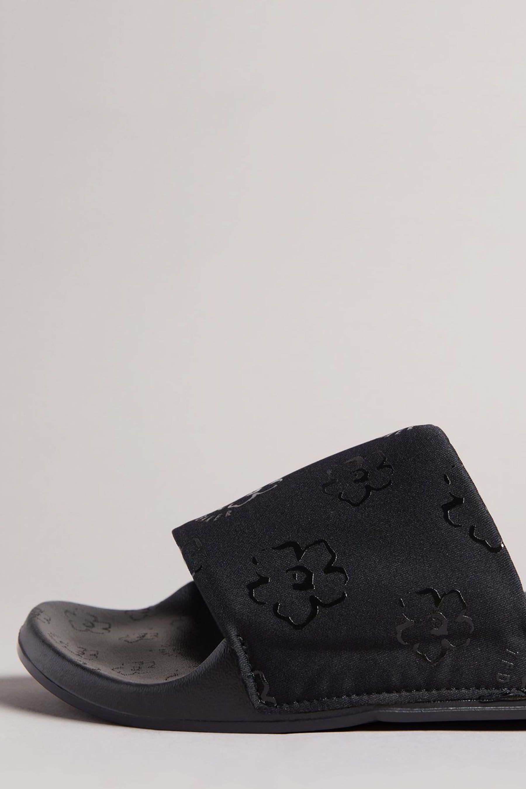 Buy Ted Baker Black Magnolia Flower Sliders from Next Luxembourg