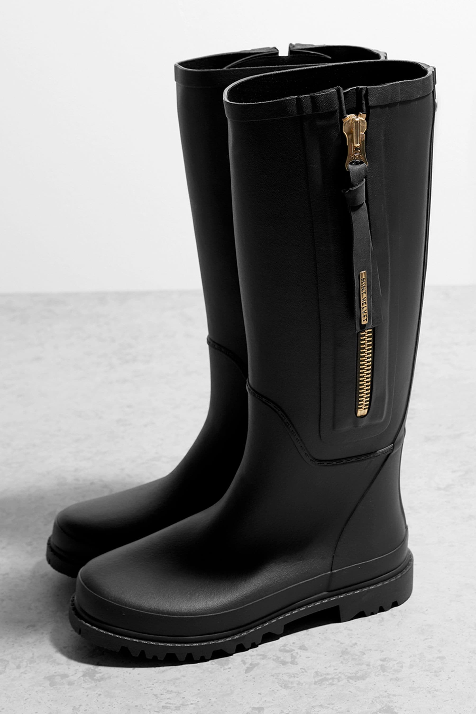 Wellies with zips top