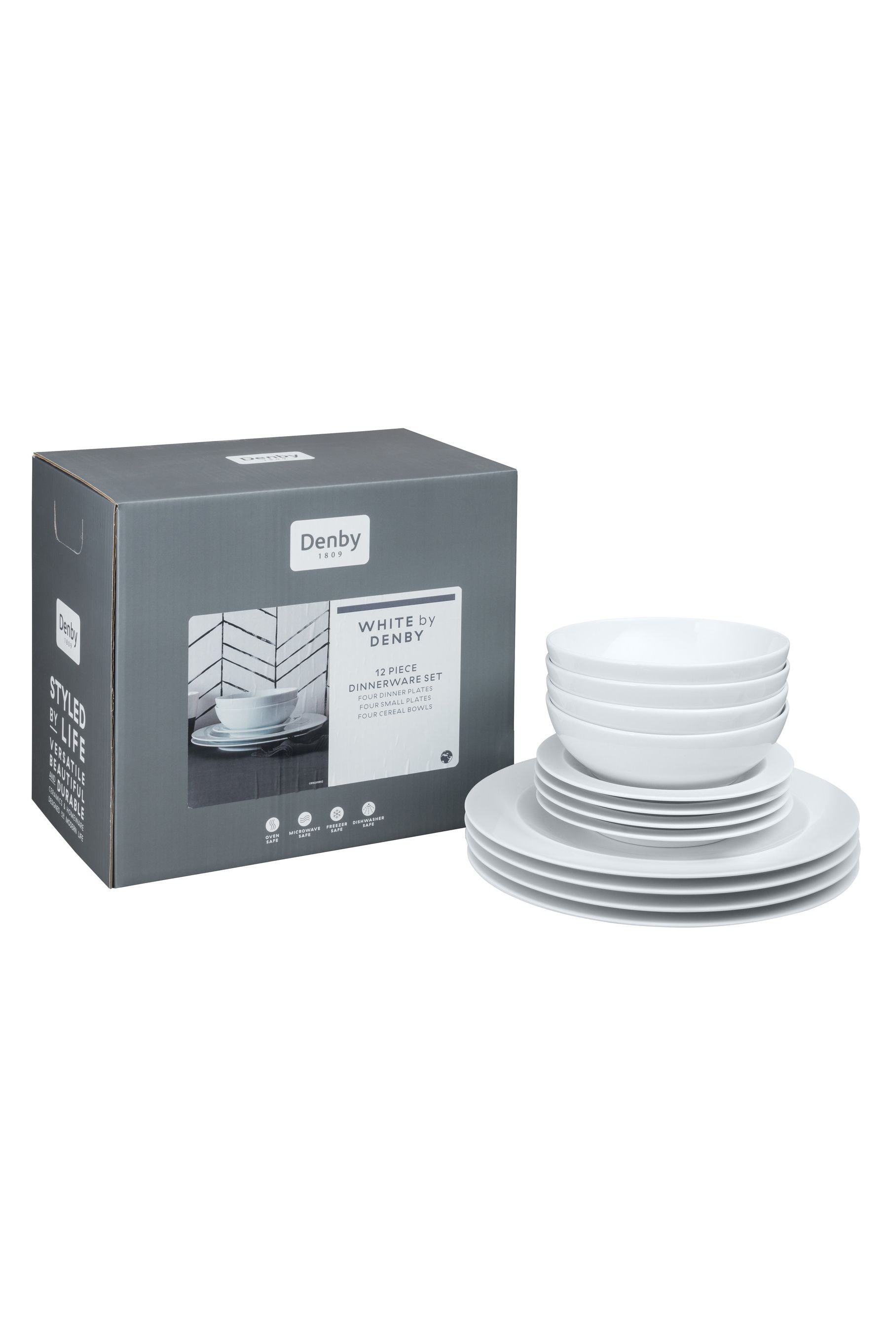 Buy Denby White 12 Piece Dinner Set from the Next UK online shop