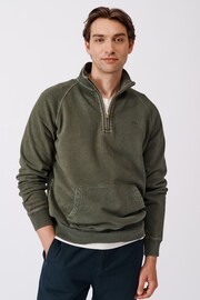 Aubin Provost Zip Neck Sweat Top - Image 1 of 6