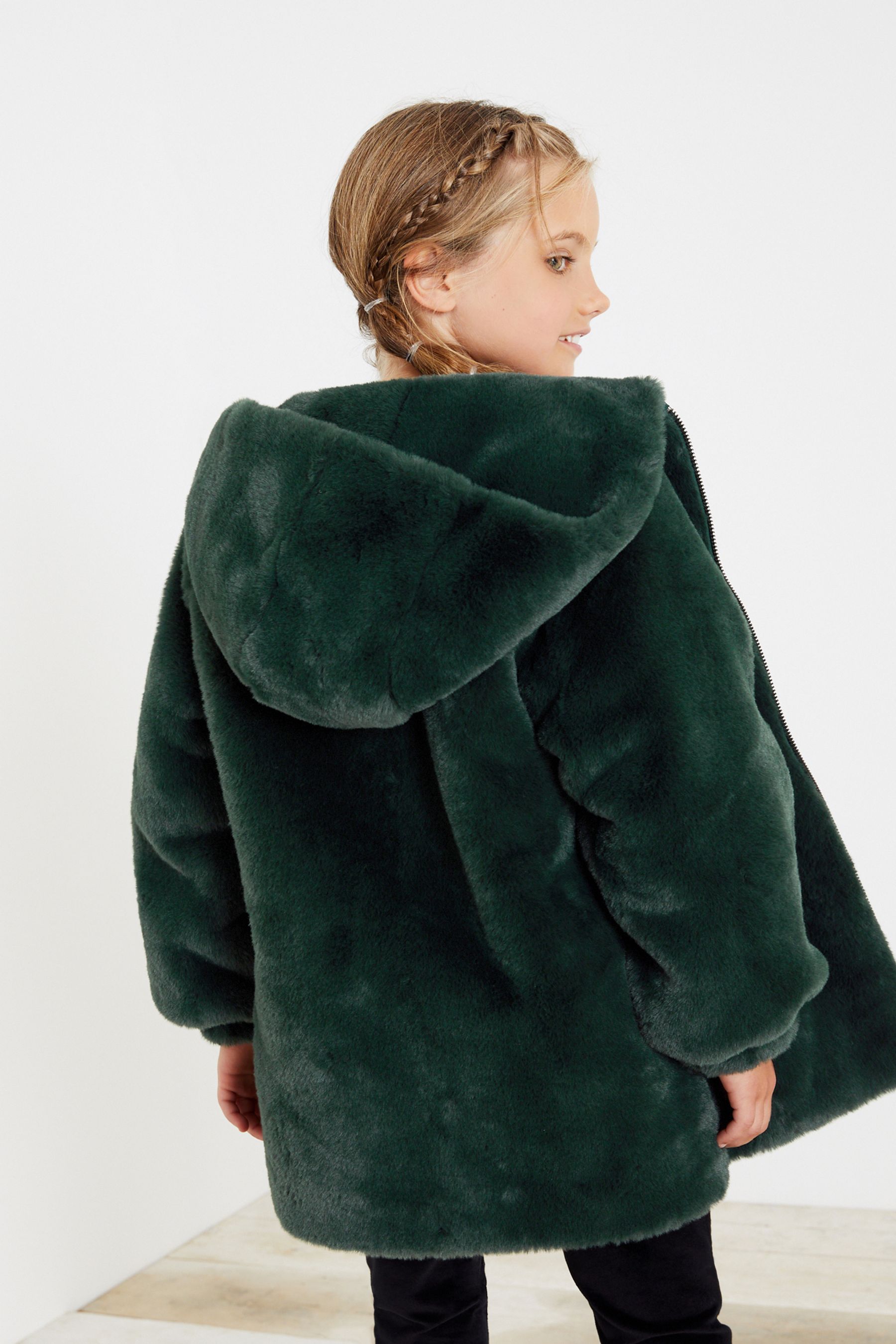 Next green fur coat online