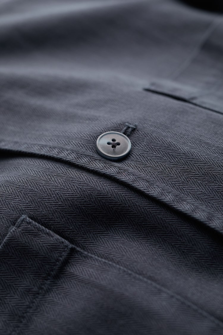 Seasalt Cornwall Blue Navy Tollgate Linen Blend Jacket - Image 5 of 5