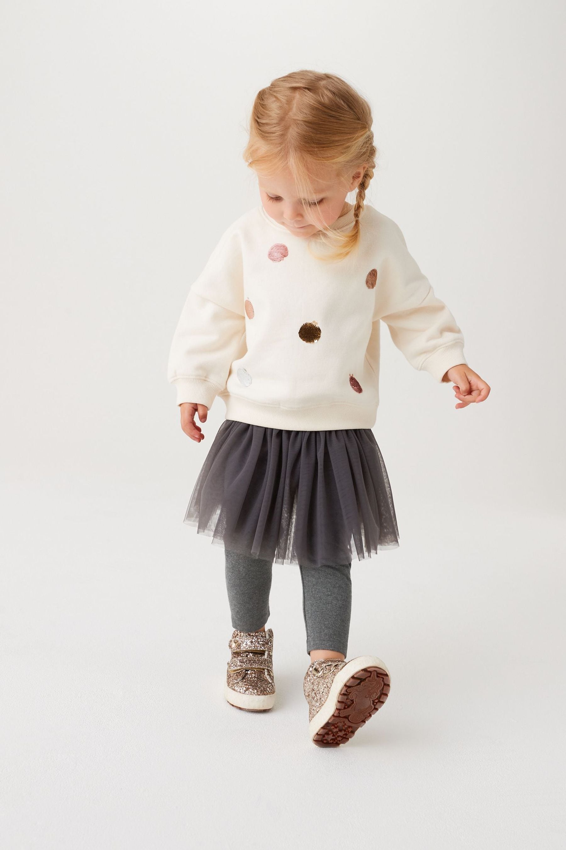 Buy Charcoal Grey Tutu Leggings 3mths 7yrs from Next Luxembourg