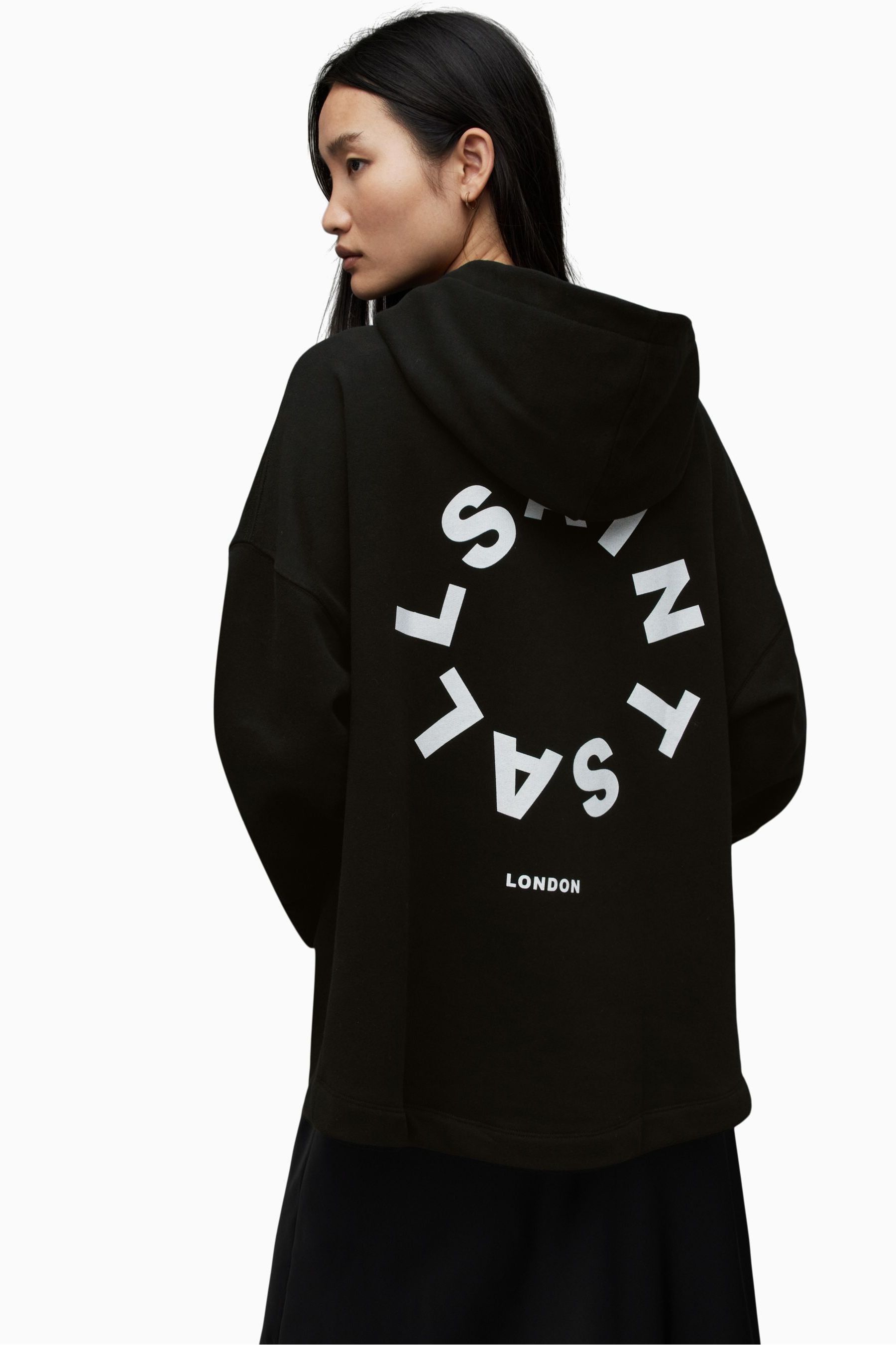 Buy AllSaints Black Etienne Tierra Hoodie from Next USA
