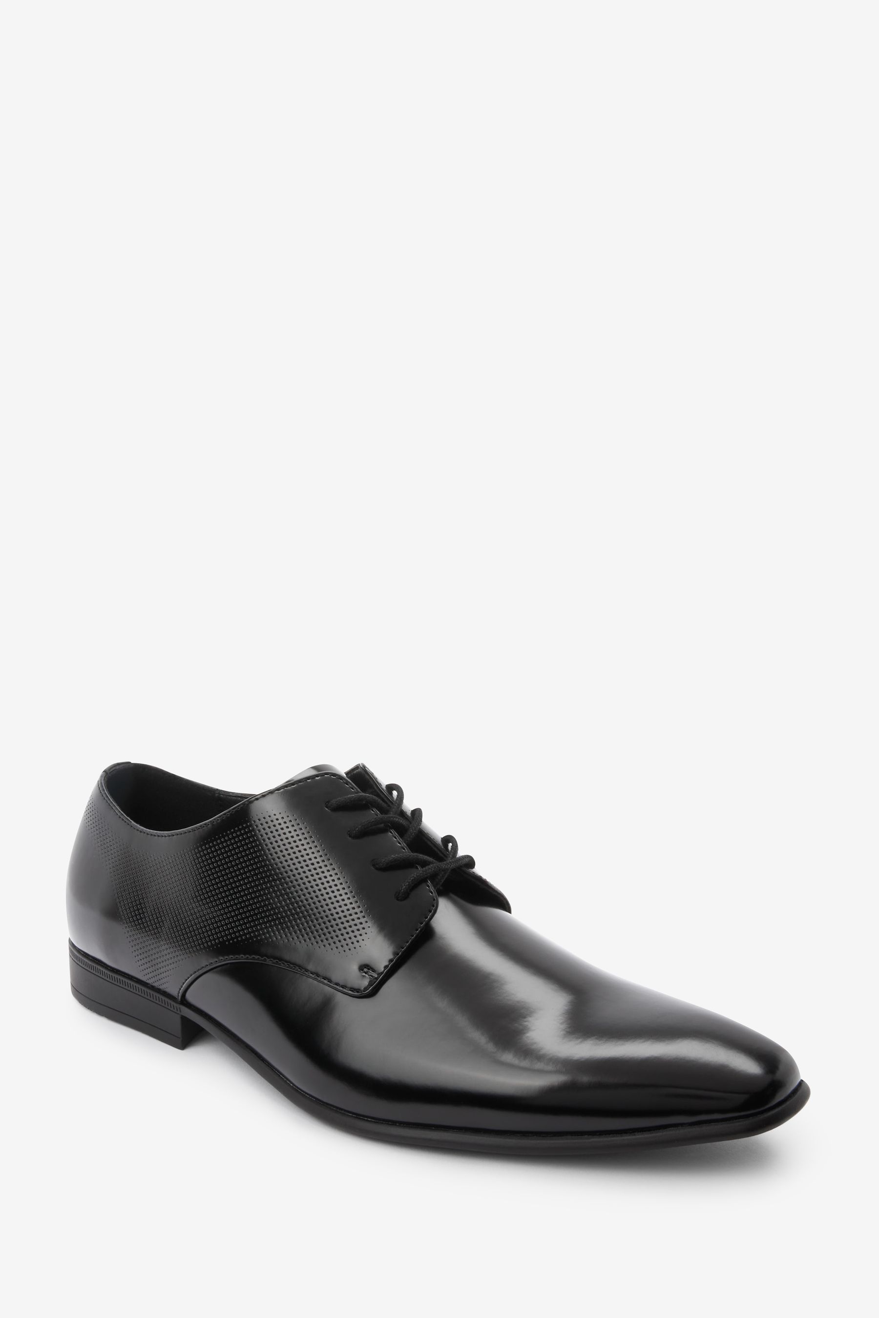 Next Rise Shoes Buy Black Hi-shine Derby Lace- Up Shoes from the Next UK online shop