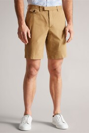 Ted Baker Brown Ashfrd Chino Shorts - Image 1 of 5