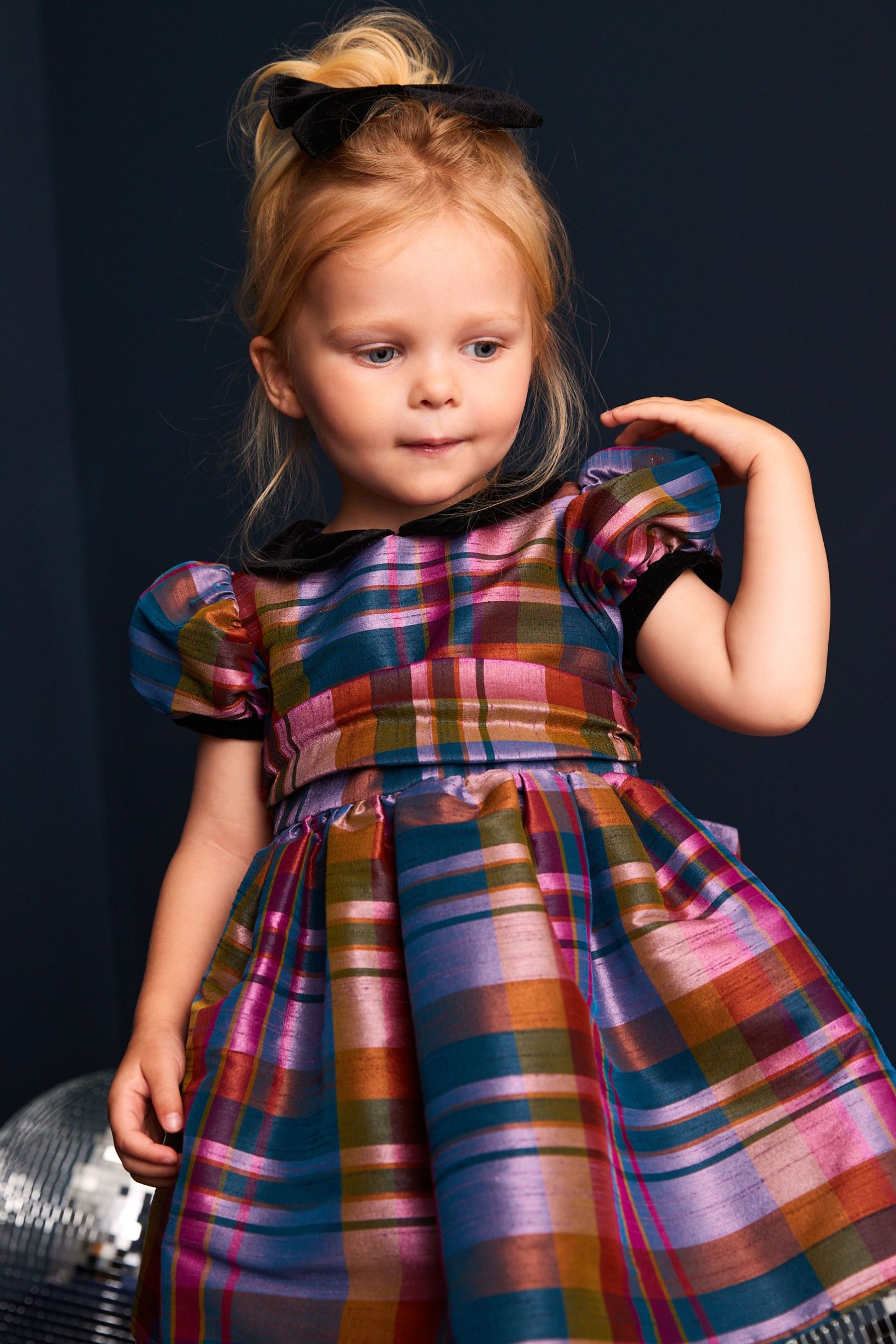 Buy Lilac Purple Check Taffeta Prom Dress 3mths 8yrs from Next Luxembourg