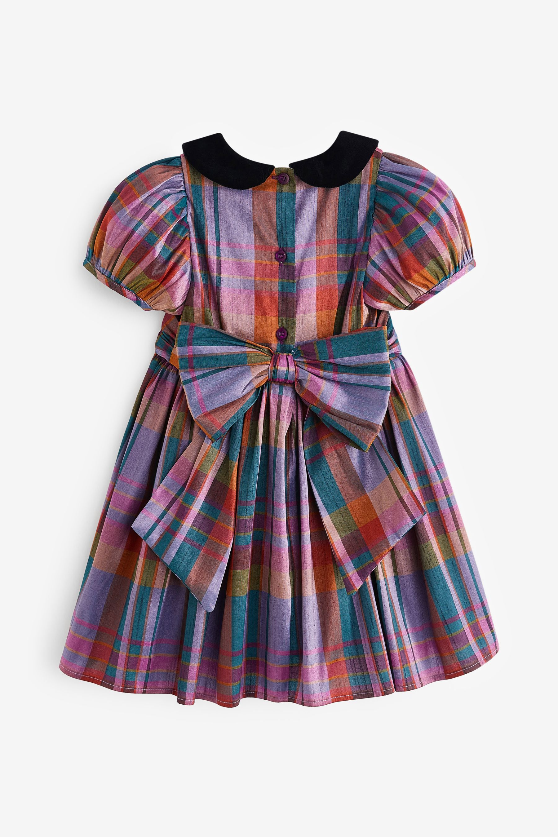 Buy Lilac Purple Check Taffeta Prom Dress 3mths 8yrs from Next Luxembourg