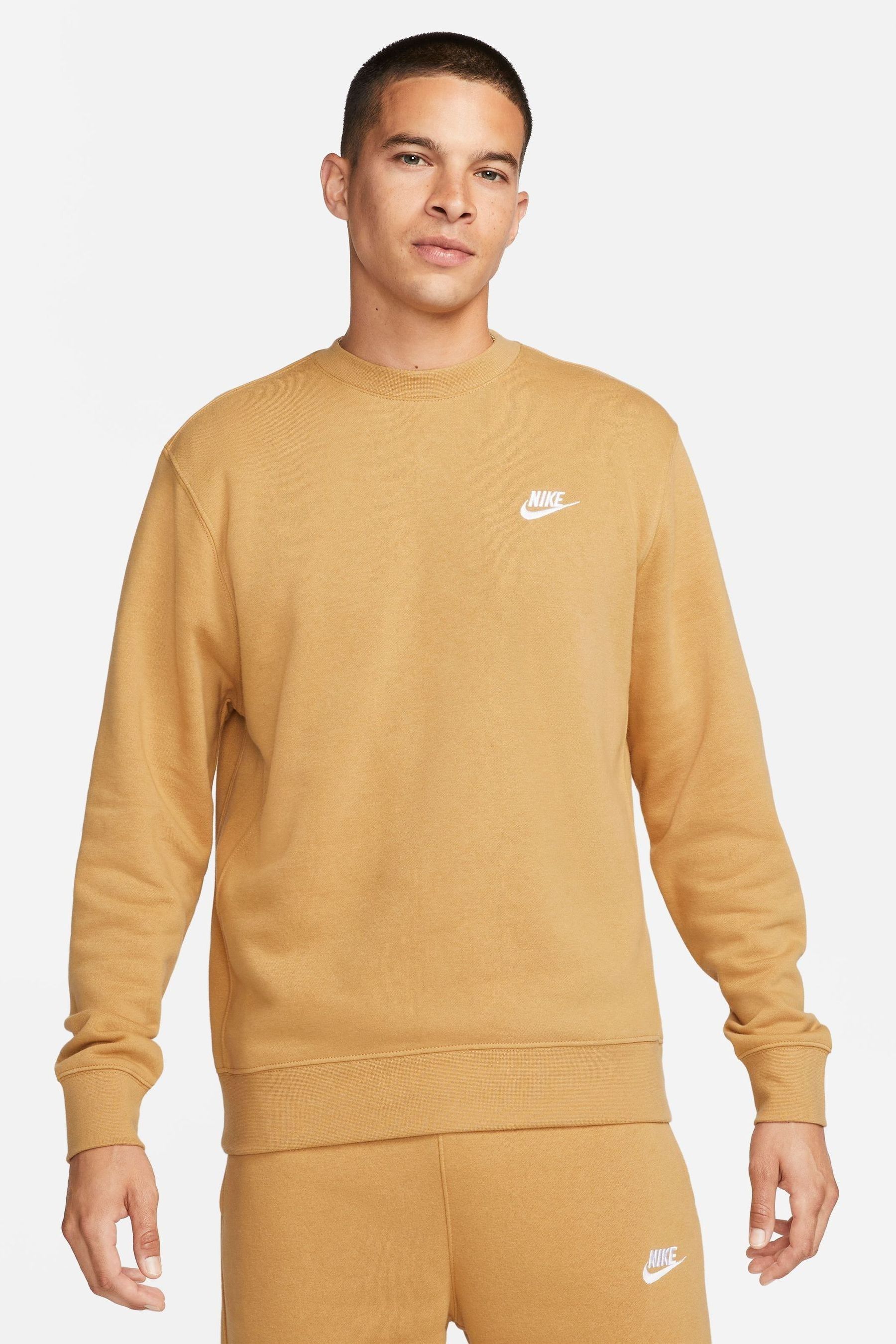 Buy Nike Yellow Club Crew Sweatshirt from Next Estonia