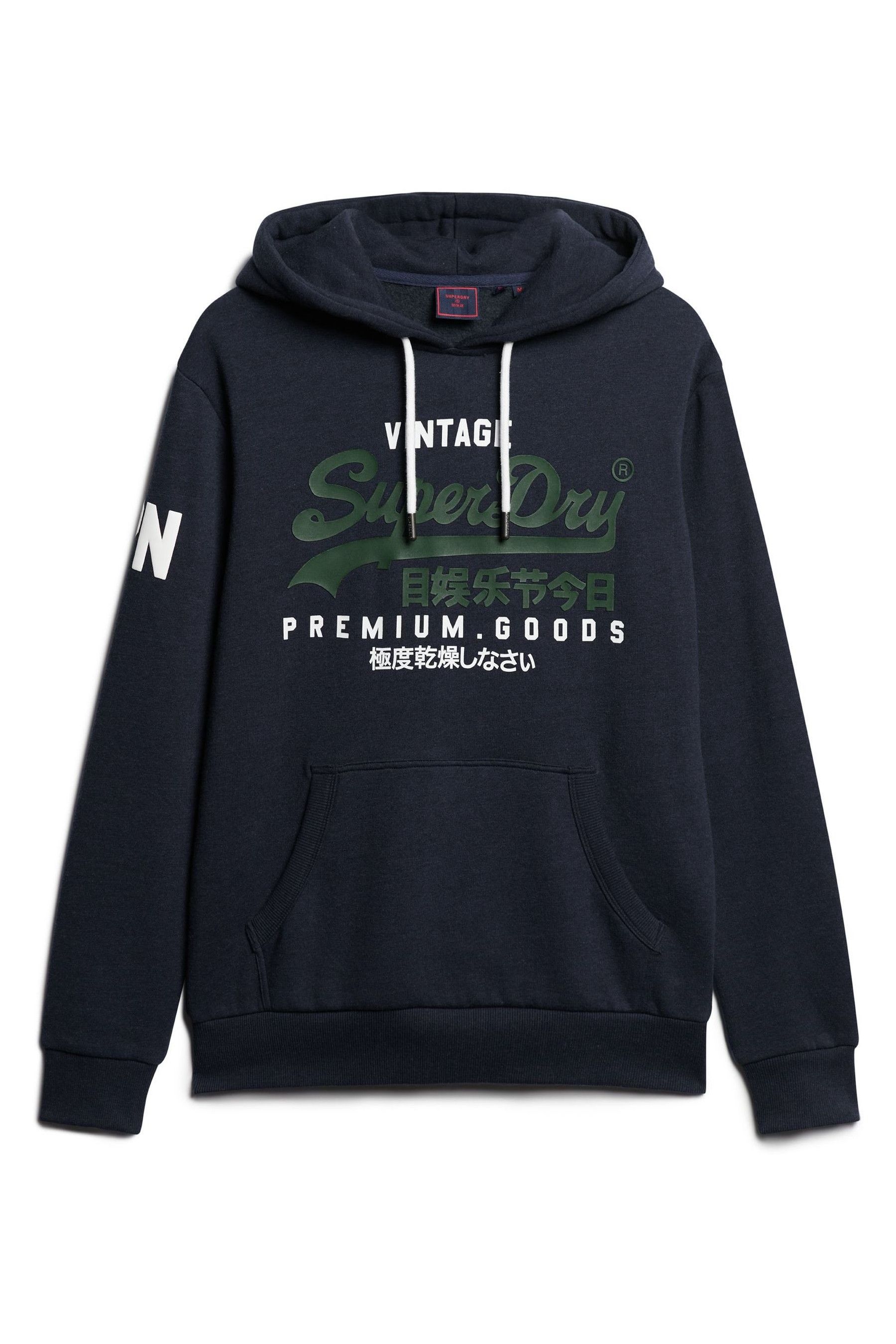 Buy Superdry Blue Vintage Logo Hoodie from Next Luxembourg