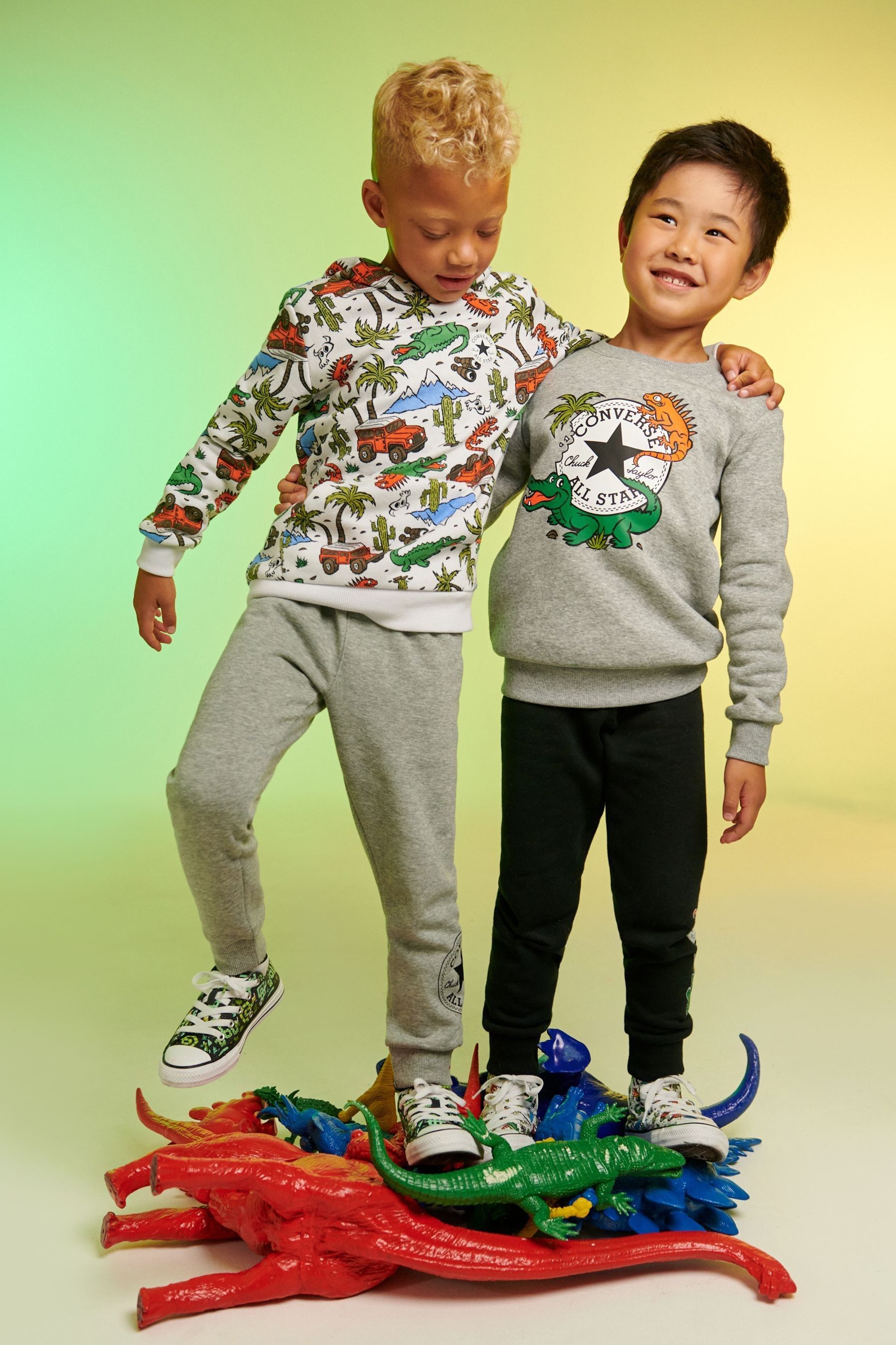 Buy Converse Grey Desert Explorer Little Kids Hoodie and Joggers Tracksuit from Next Ireland