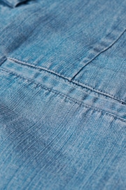 Superdry Blue Vintage Paperbag Shorts - Image 6 of 7