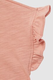 Reiss Multi Saskia Junior Two Pack Ruffle Sleeve Cropped T-Shirts - Image 10 of 11