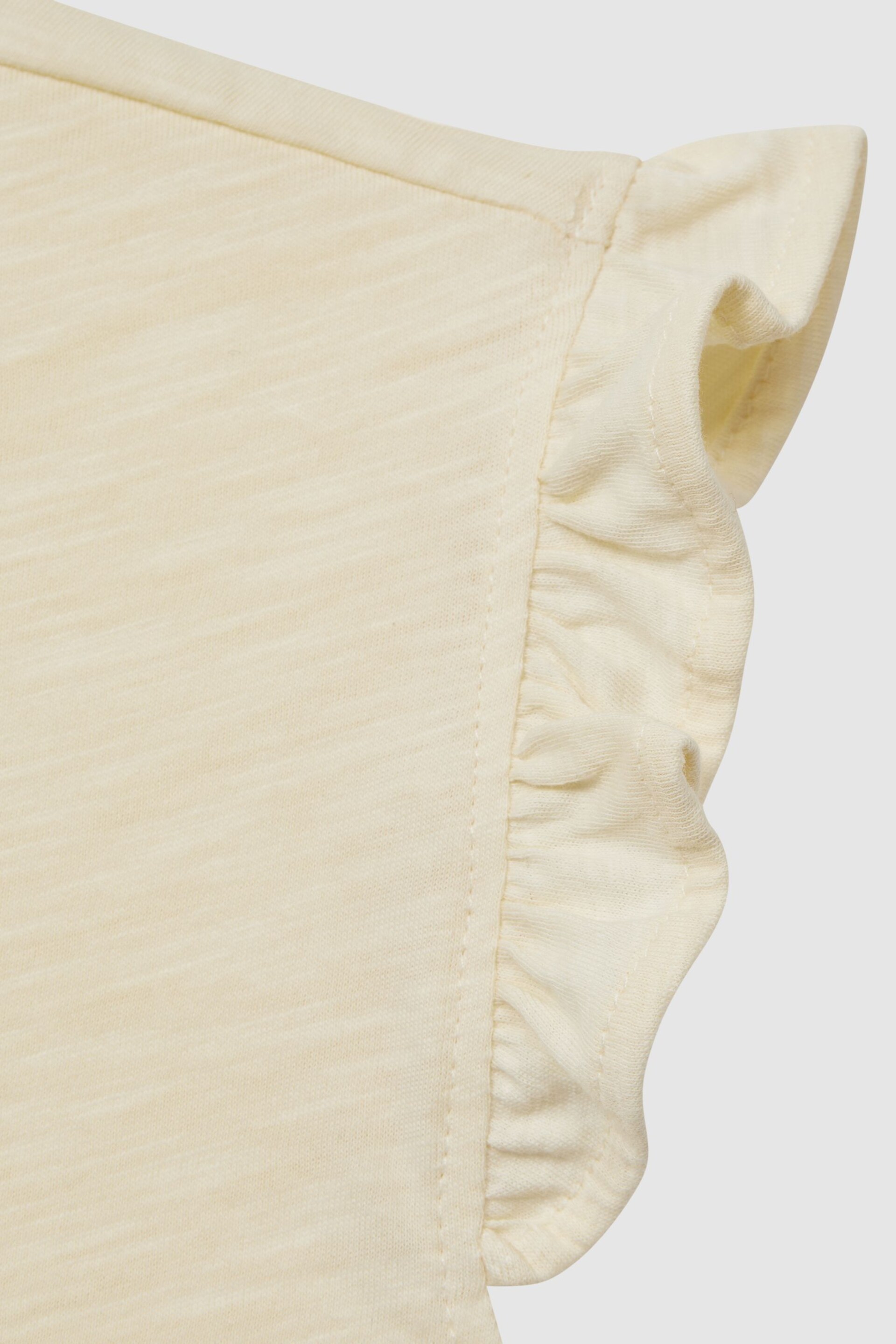 Reiss Multi Saskia Junior Two Pack Ruffle Sleeve Cropped T-Shirts - Image 11 of 11