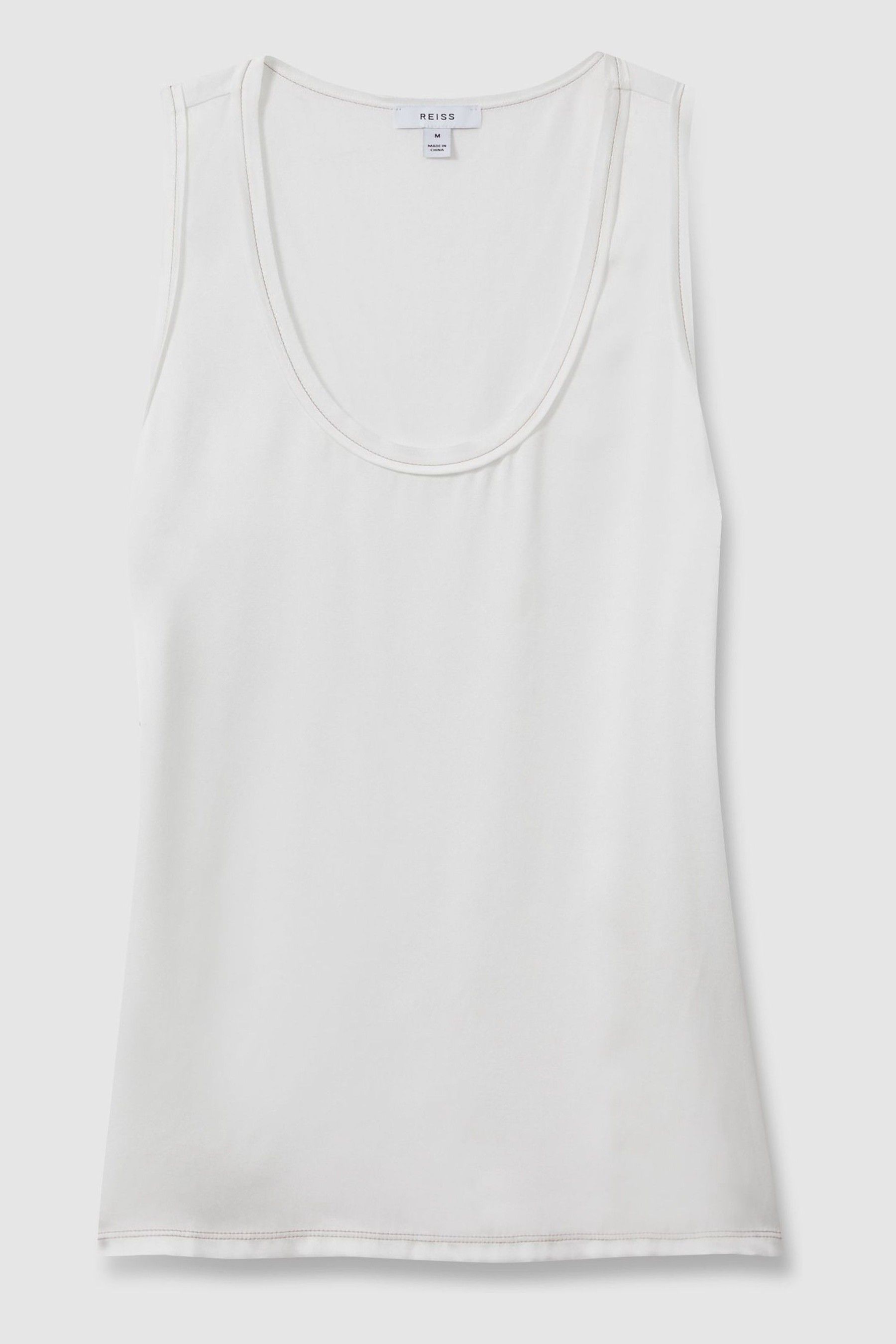 White silk vest top uk online