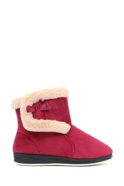 Pavers Red Wide Fit Slipper Boots - Image 1 of 5