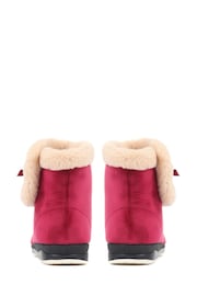 Pavers Red Wide Fit Slipper Boots - Image 2 of 5