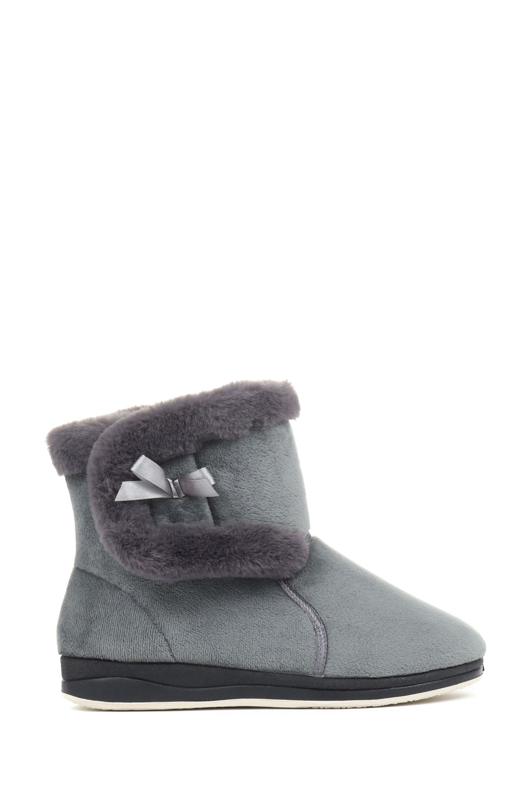 Wide fit slipper boots best sale