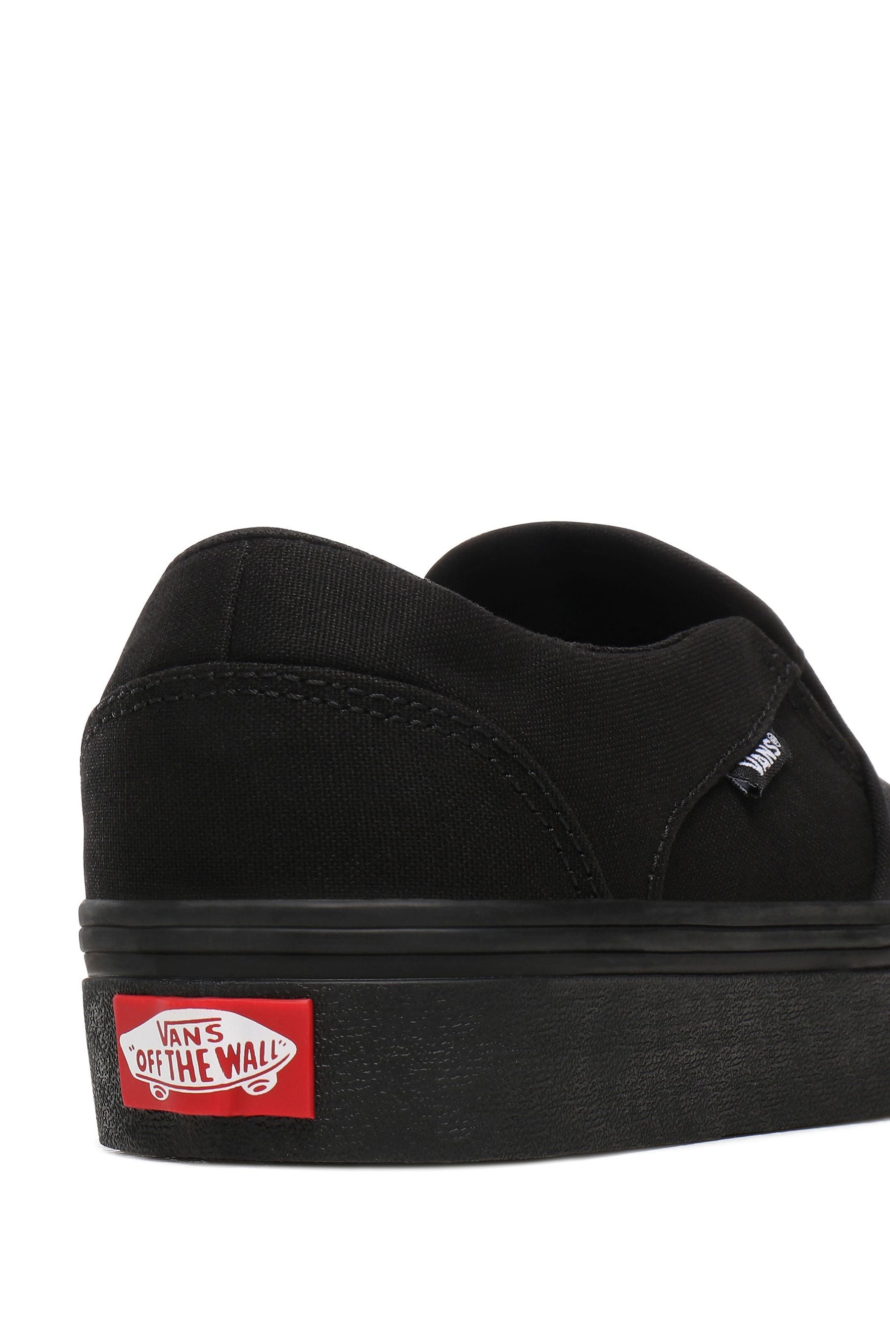 Womens black asher vans cheap