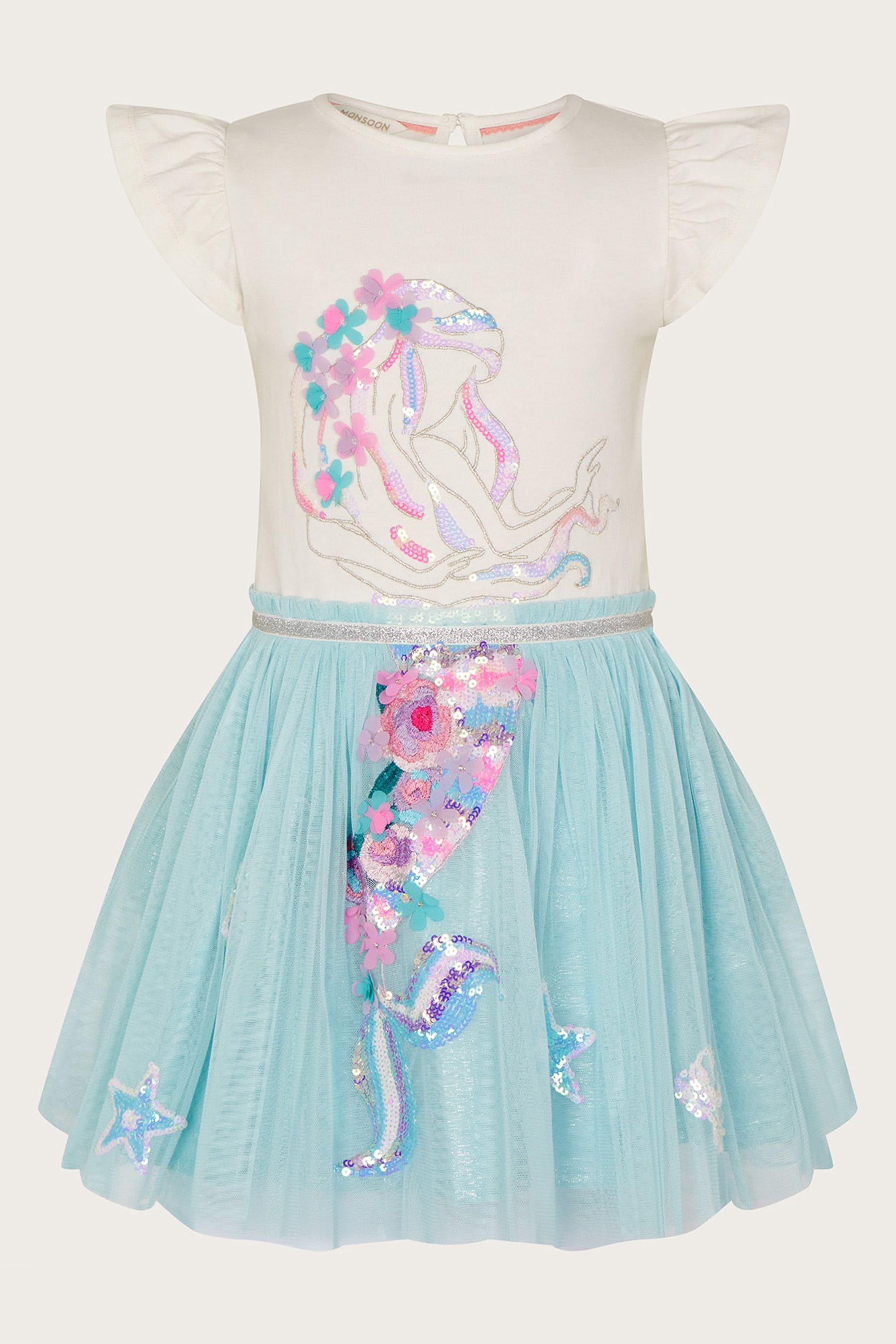 Buy Monsoon Blue Disco Mermaid Dress from Next Luxembourg
