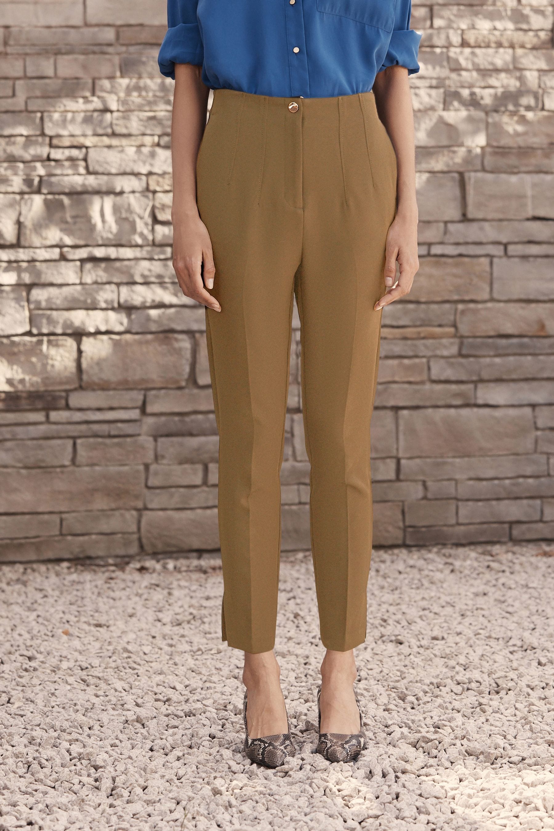 High waist skinny trousers online