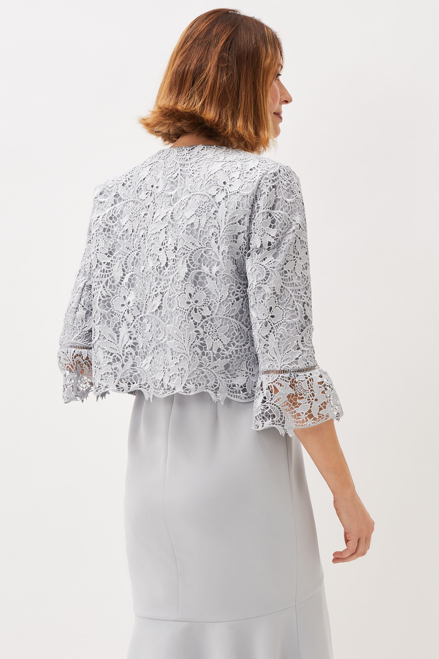 Buy Phase Eight Alisha Grey Lace Jacket from Next Ireland