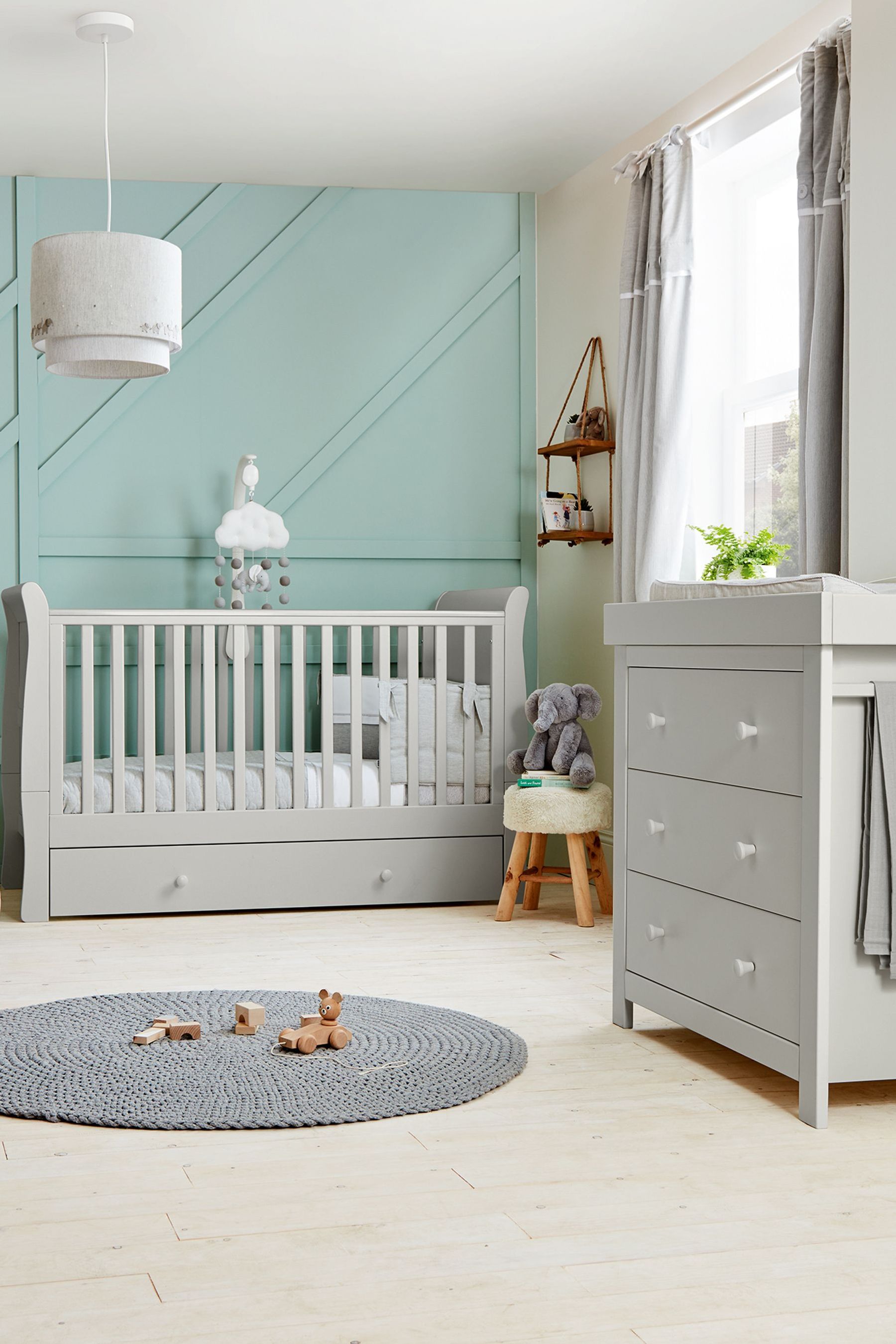 Buy Mamas Papas Grey Mia 2 Piece Furniture Set Cot Bed from the Next UK online shop