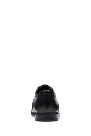 Clarks Black Leather Howard Wing Wide Fit Shoes - Image 6 of 7