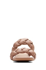 Clarks Nude Leather Seren25 Braid Sandals - Image 5 of 7