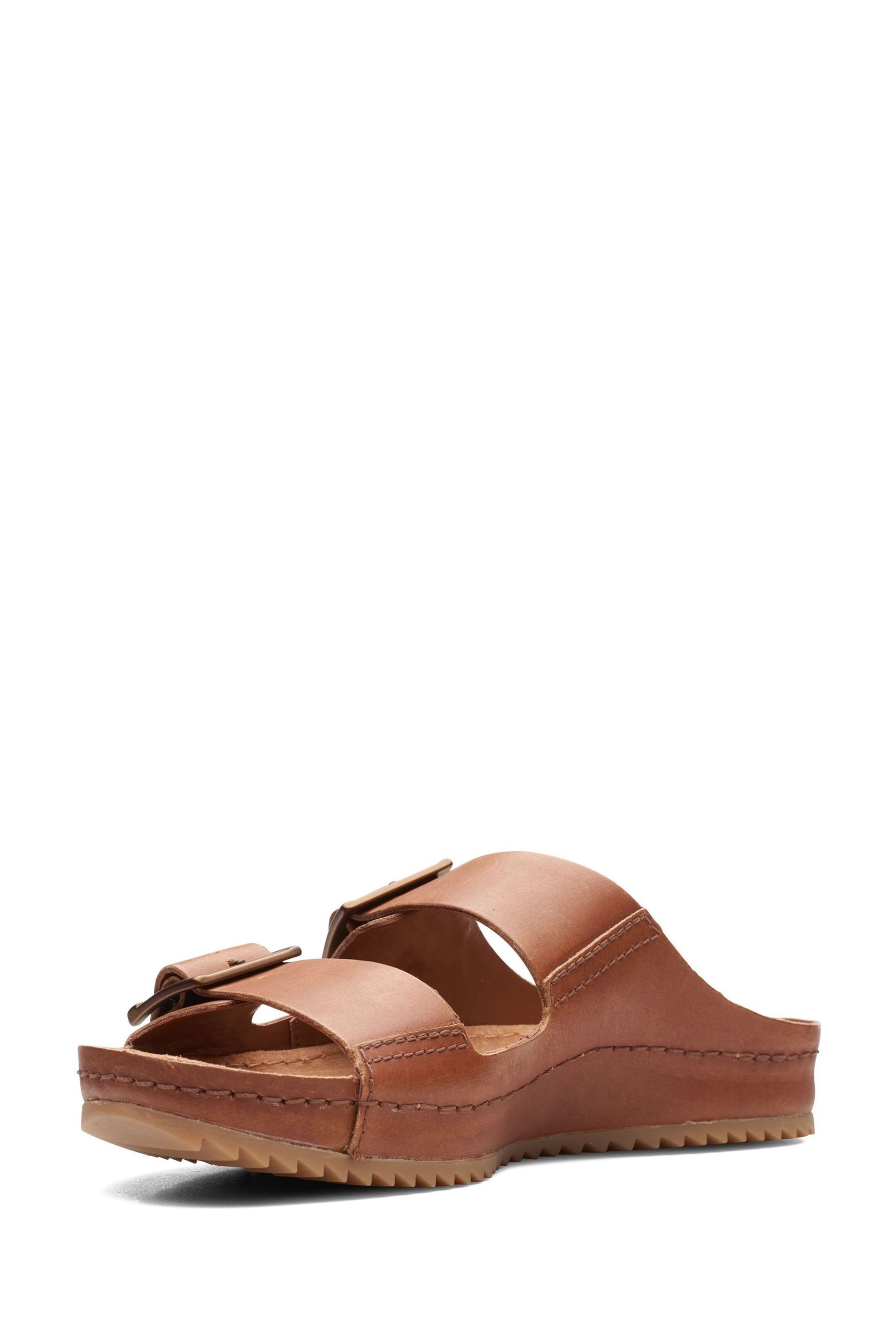 Clarks Natural Leather Brookleigh Sun Sandals - Image 4 of 7