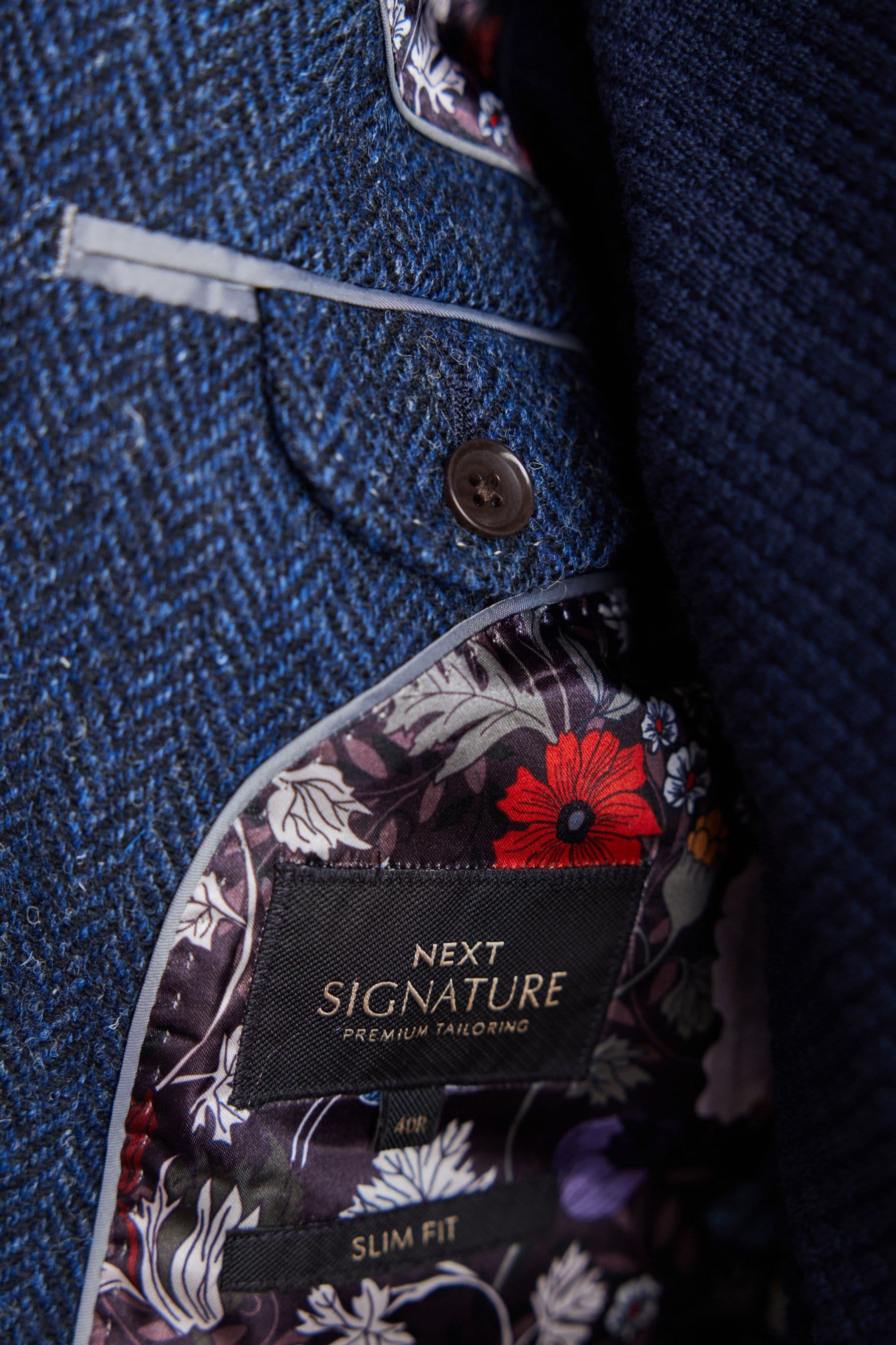 Blue Signature Harris Tweed British Wool Blazer