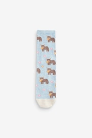 Pink/Lilac/Oatmeal Hamish the Highland Cow Ankle Socks 4 Pack - Image 5 of 5