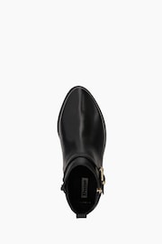 Dune London Black Wide Fit Pepi Branded Trim Ankle Boots - Image 4 of 5