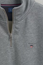 GANT Black Original Half Zip Sweatshirt - Image 6 of 6