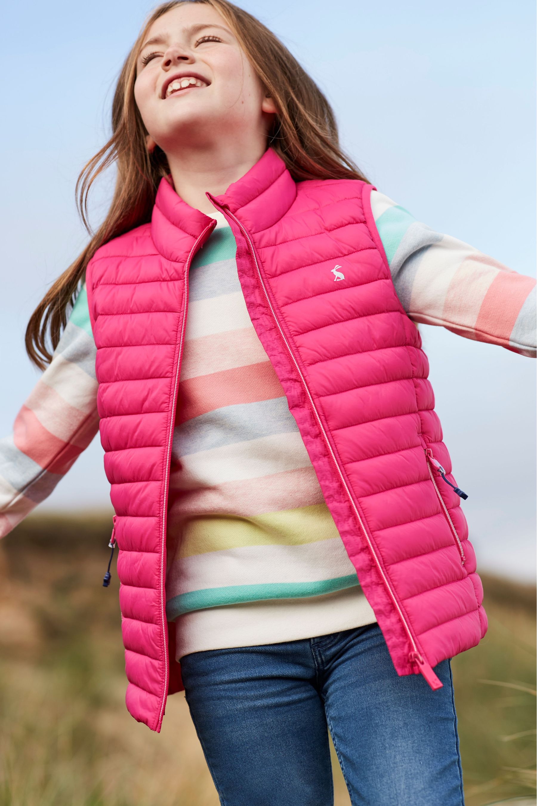 Girls padded gilet on sale