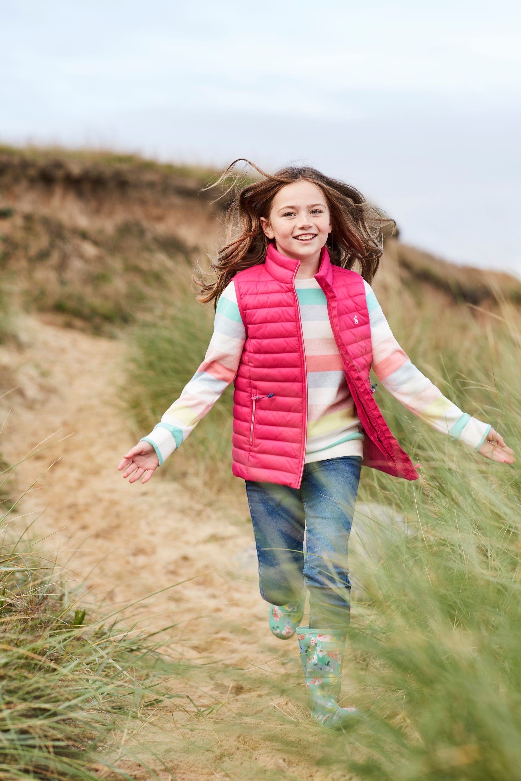 Buy Joules Girls Pink Croft Packable Showerproof Padded Gilet 2 12 Years from Next Luxembourg